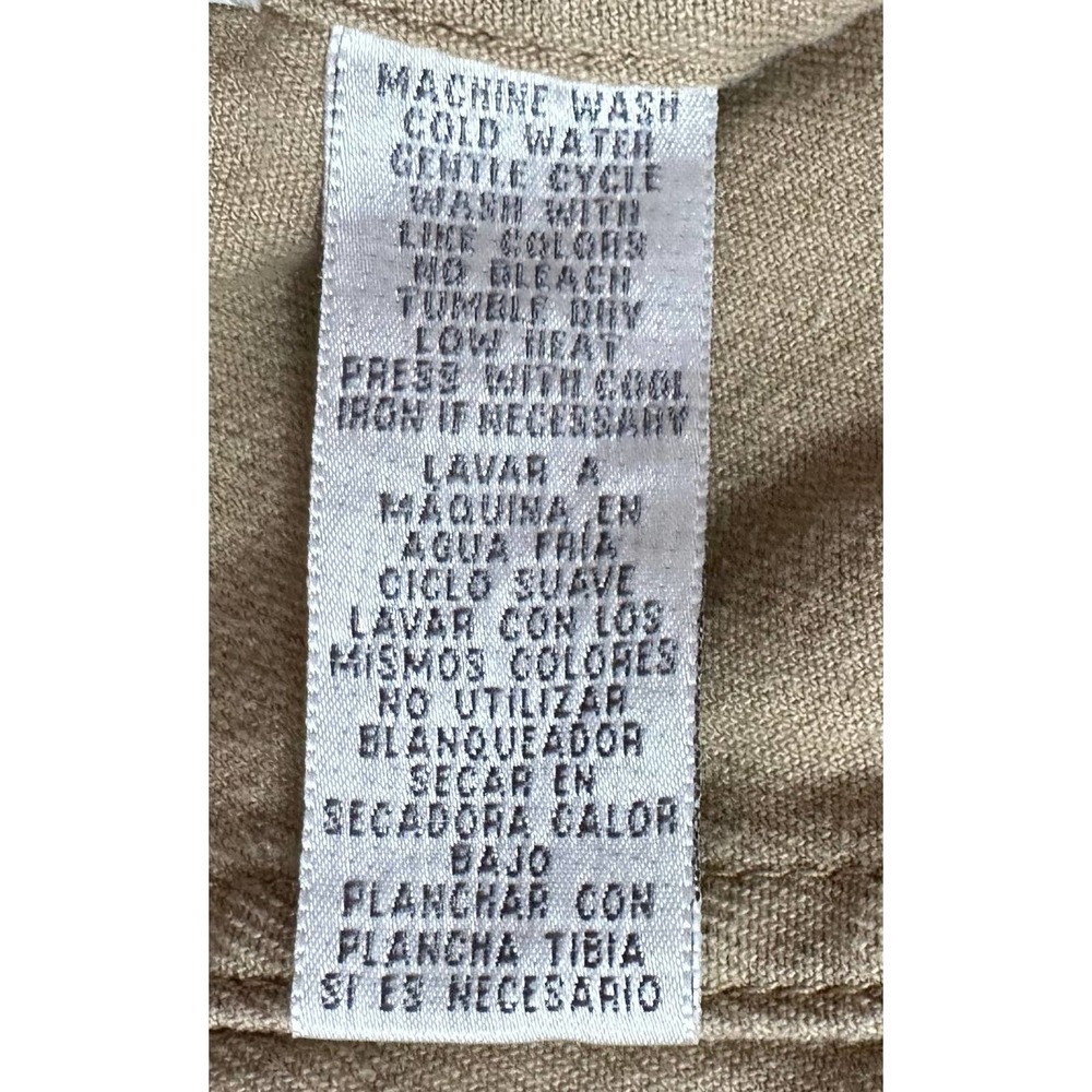 EUC, Jones Sport Women's Tan Sz Small Long Sleeve Metal Button Jacket w/stretch - Picture 14 of 15